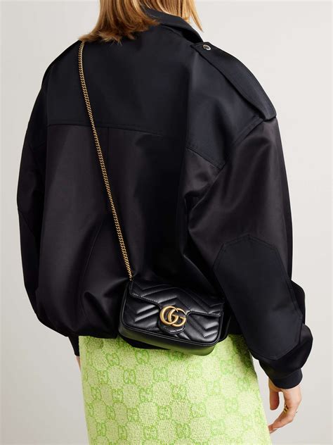 GUCCI GG Marmont super mini quilted leather .